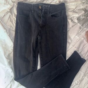 American Eagle Outfitters Women's Dark Gray Skinny Jeans